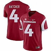Arkansas Razorbacks 4 Keon Hatcher Red College Football Jersey Dzhi,baseball caps,new era cap wholesale,wholesale hats